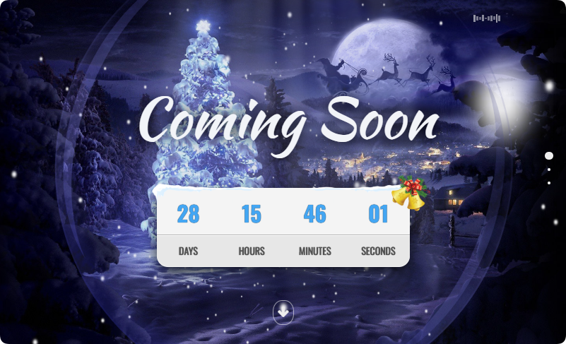 图片[1]-html5带音乐背景的圣诞节倒计时页面代码-创意云博客